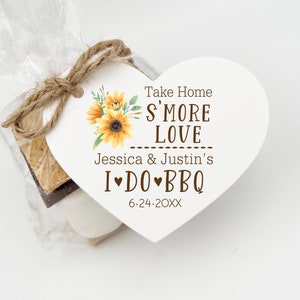 I Do BBQ Bridal Shower Favors  DIY Bags/Favor Tags w/Twine - S'Mores Bridal Shower Favors- I Do Bbq  Wedding Favor