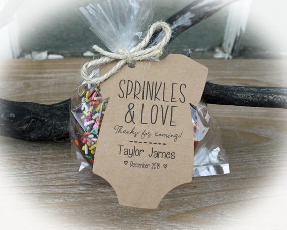 Donut Baby Shower Favor Sprinkles Baby Shower Favor Tags Etsy