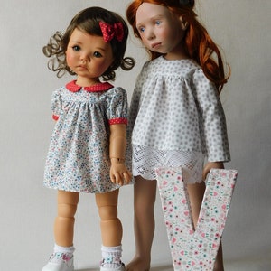 Sewing pattern B; Classic DRESS or BLOUSE - 45-55 cm dolls - Zwergnäse - Kidz 'n' cats - Götz - Maru and Friends Meadowdoll 18" - Finouche