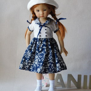 Sewing pattern No 20 dolls 32-33cm, Effner little darling 13, minouche, Chérie corolle, paola reina Crossed DRESS, HAT, socks image 10