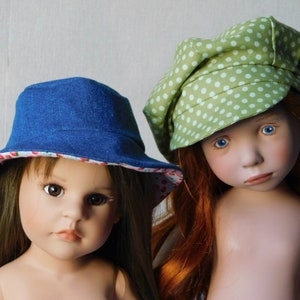 Sewing pattern D HAT and CAP dolls 45-55 cm Zwergnäse Kidz 'n' cats Götz Maru and Friends Meadowdoll 18 Finouche image 2