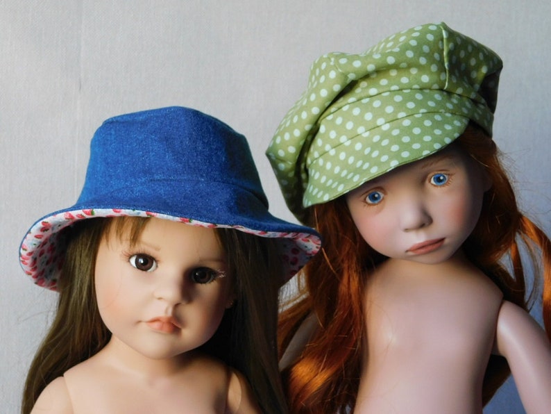 Sewing pattern D HAT and CAP dolls 45-55 cm Zwergnäse Kidz 'n' cats Götz Maru and Friends Meadowdoll 18 Finouche image 2