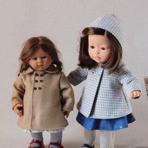 ELSA sewing pattern; COAT or DRESS for Müller Wichtel doll or 30-35cm or Vanille babies, Bibichou, Modes et Travaux