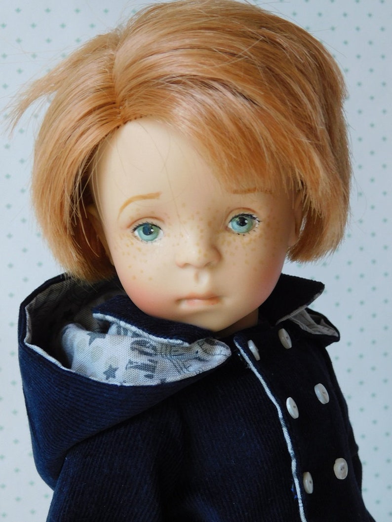 Patron couture No 7 pour poupées 32-33 cm Effner 13, minouche, Chérie corolle VESTE PALETOT ou CABAN image 6