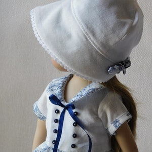 Sewing pattern No 20 dolls 32-33cm, Effner little darling 13, minouche, Chérie corolle, paola reina Crossed DRESS, HAT, socks image 7