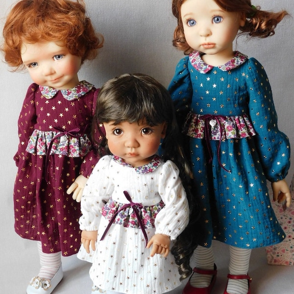 Sewing pattern P- CLASSIC DRESS -dolls 38 to 55cm- Zwergnäse- Kidz 'n' cats- Götz -Maru and Friends Meadowdoll 14-20"-Ardyn- Maé-Finouche