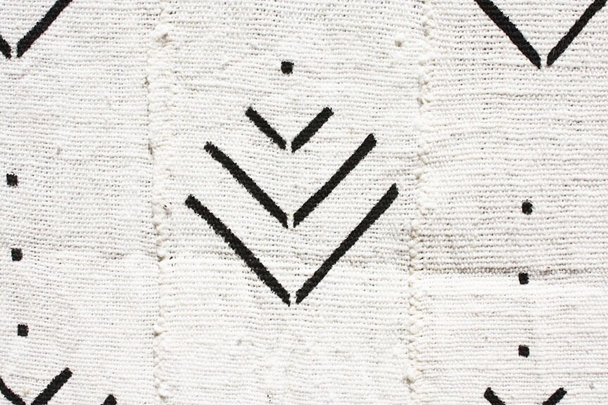 Mud Cloth White Black/mali Mud Cloth/african Fabric/cotton Cloth