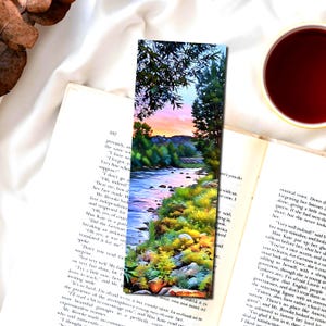 Mountain River Bookmark: Colorado Art, Gift for Readers