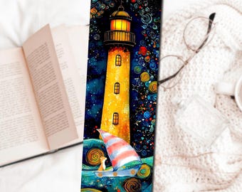 Whimsical Fox Bookmark - book accessory, laminated durable