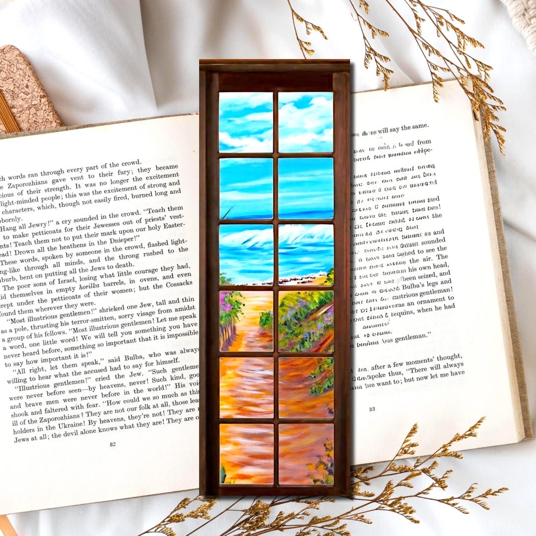 Ocean Beach Bookmark: 6x2 Laminated Gift for Book Readers - Etsy