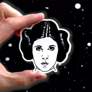 Princess Leia Sticker: Star Wars Vinyl Decal | 3&quot; x 3&quot;