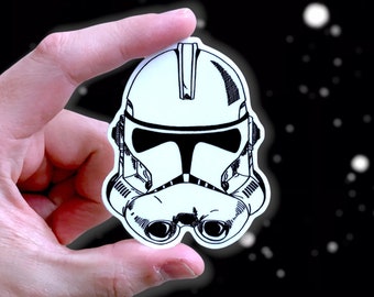Clone Trooper Sticker: Star Wars Clone Wars Vinyl Decals | 2.43" x 3"