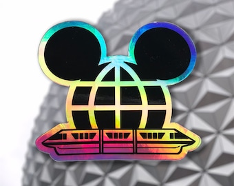 EPCOT Disney World Sticker: Holographic Vinyl Decals | 3" x 3"