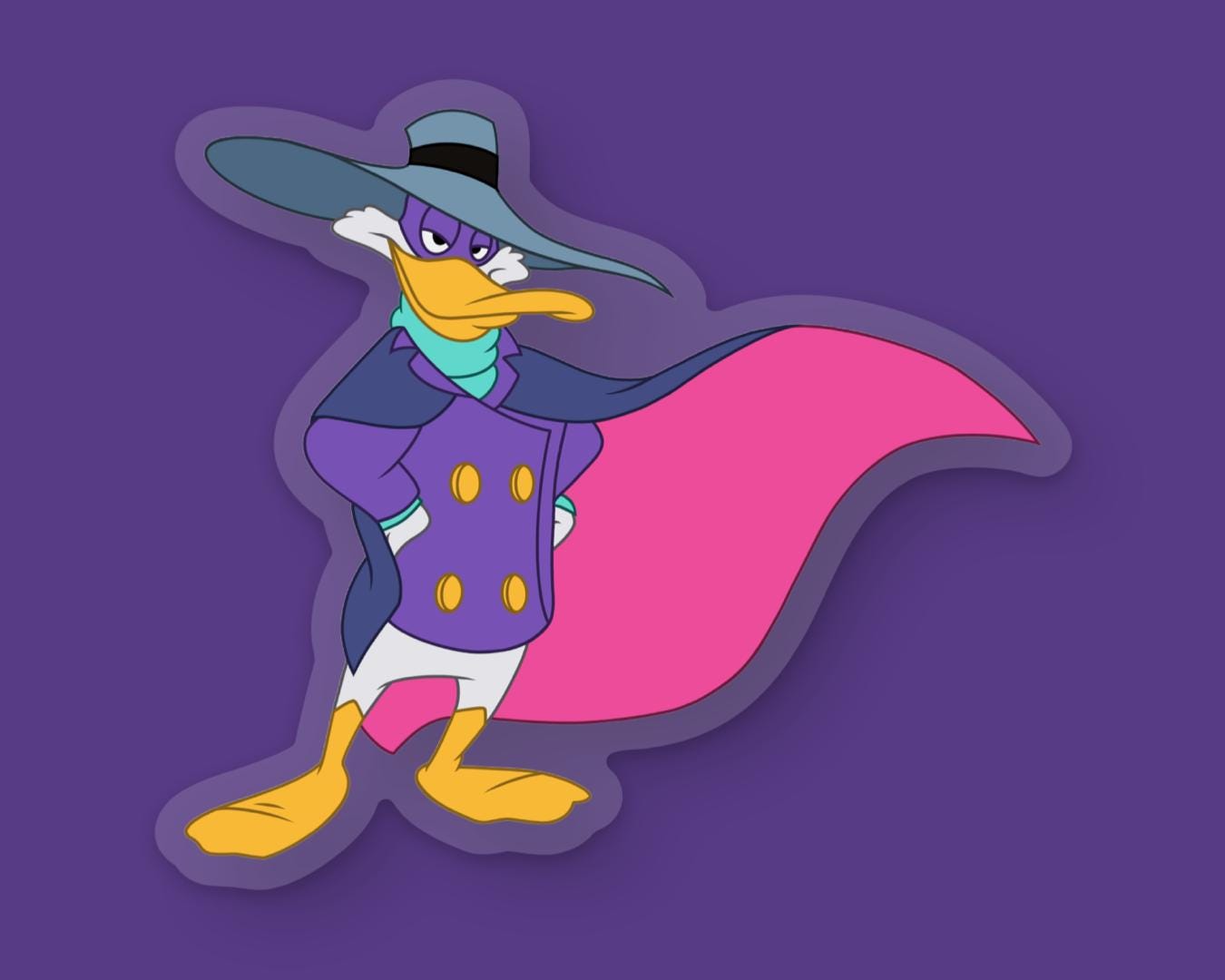 Darkwing Duck Sticker: Ducktales Disney Clear Vinyl Decals | 3