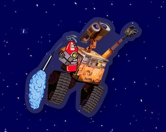 Pegatina de Wall-E: Vinilos decorativos de Disney Pixar / 7,6 cm x 6,5 cm