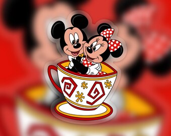 Mickey and Minnie Mouse Sticker: 