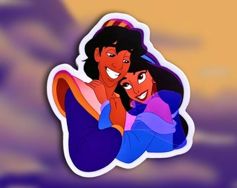 Aladdin + Jasmine Sticker: 
