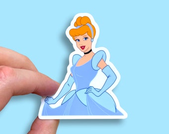 Cinderella Disney Princess Sticker | "Dreams Come True" Waterproof Vinyl Decal for Car, Laptop, Water Bottle, Journal, Notebook, Planner