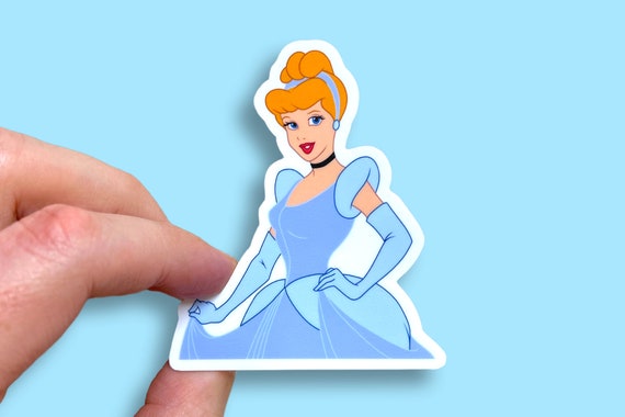 Glass Slipper Sticker Shiny Cinderella Shoe Disney Magic 