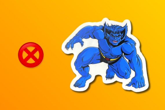 Bête X-Men autocollant Stickers Marvel Comics Wolverine en vinyle