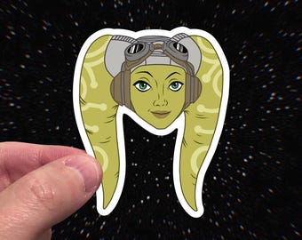 Hera Syndulla Star Wars Rebels Sticker | “Spectre 2” Waterproof Vinyl Decal for Car, Laptop, Water Bottle, Yeti, Journal, Planner | 3" x 3"