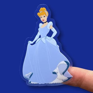 Cinderella Disney Princess Sticker | &quot;Dreams Come True” Waterproof Clea Vinyl Decal for Car, Laptop, Water Bottle, Journal | 2.04&quot; x 3&quot;