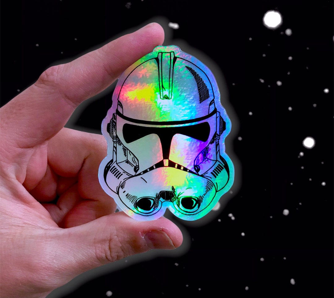 Clone Trooper Holographic Sticker grand Army of the - Etsy