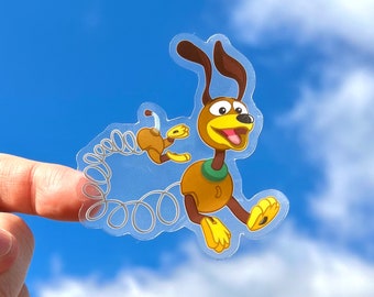 Pegatina de Slinky Dog: Calcomanías de vinilo transparente de Disney Pixar inspiradas en Toy Story / 2,77” x 3”