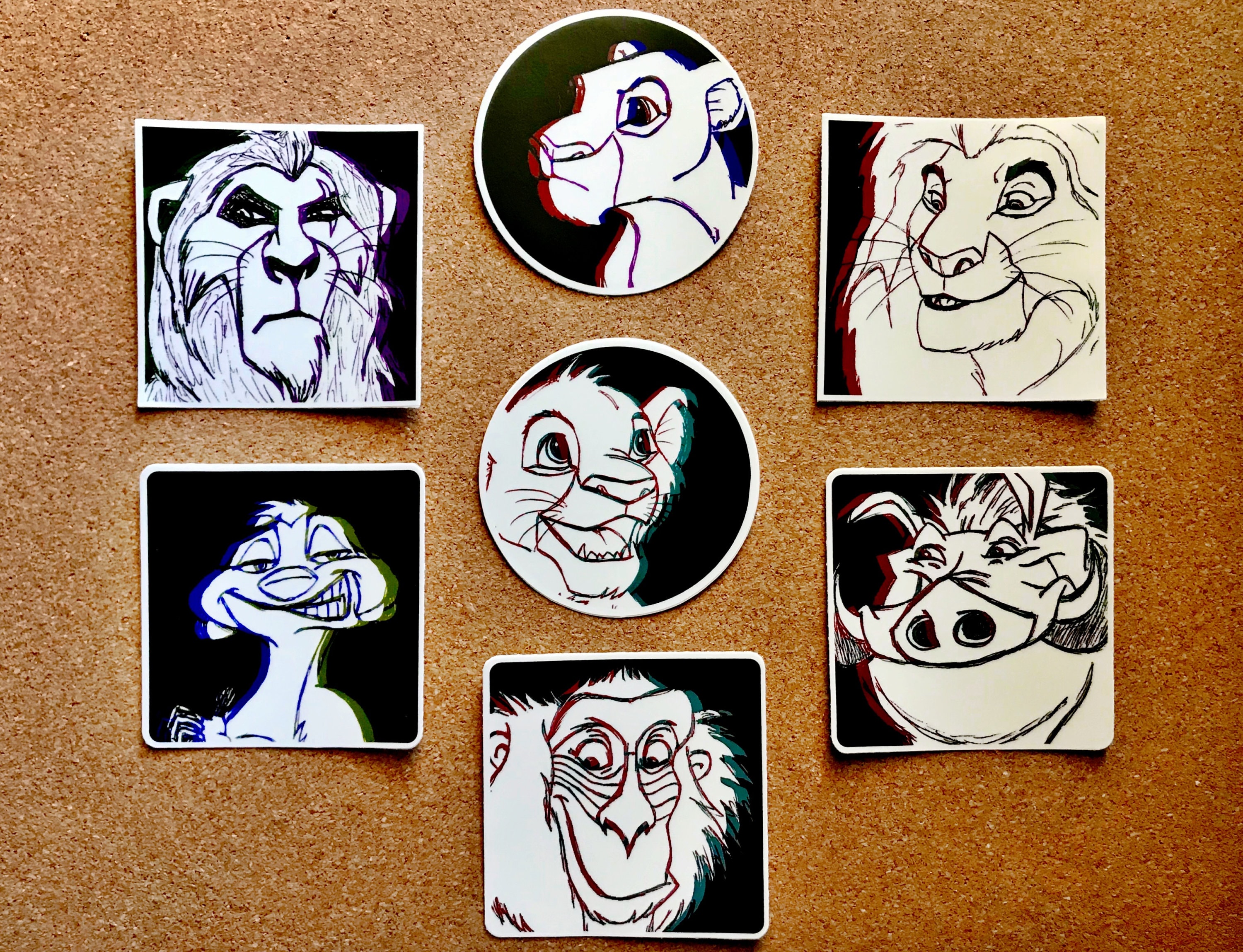 Disney's The Lion King Sticker Collection Etsy
