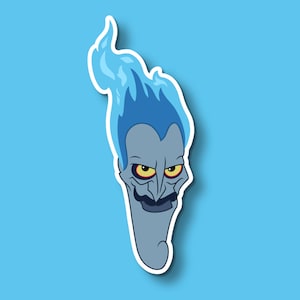 Hades Sticker: Hercules Disney Villain Vinyl Decals | 1.3&quot; x 3&quot;