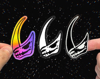 Mandalorian Stickers: “Mudhorn Signet” Star Wars The Mandalorian Vinyl Decals | 3 VERSIONS | 1.76" x 3"