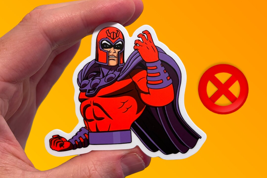 Magneto X-Men Sticker: Marvel Clear Vinyl Decal | 3