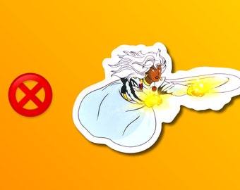 Storm X-Men Sticker | Marvel Comics Wolverine Waterproof Vinyl Decals for Car, Laptop, Phone, Water Bottle, Yeti