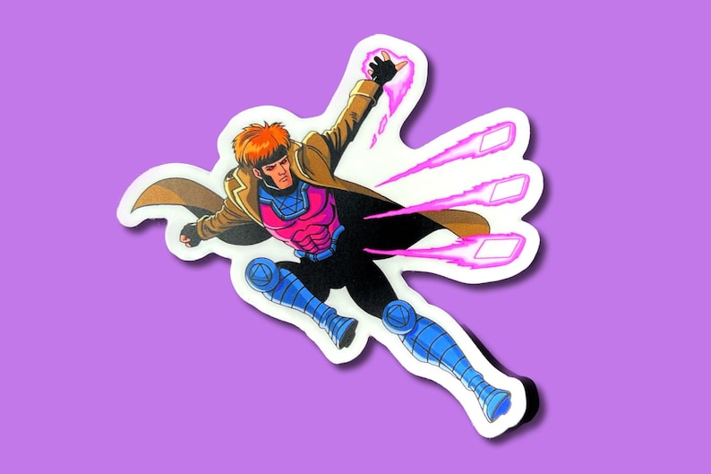 Gambit Sticker Gambit X-men Sticker: Marvel Vinyl Decals | 2.77