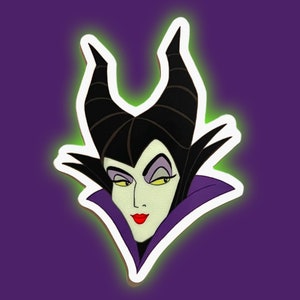 Maleficent Disney Villain Sticker | “Mistress of All Evil” Sleeping Beauty Vinyl Decal for Car, Laptop, Water Bottle, Journal | 2.21" x 3"