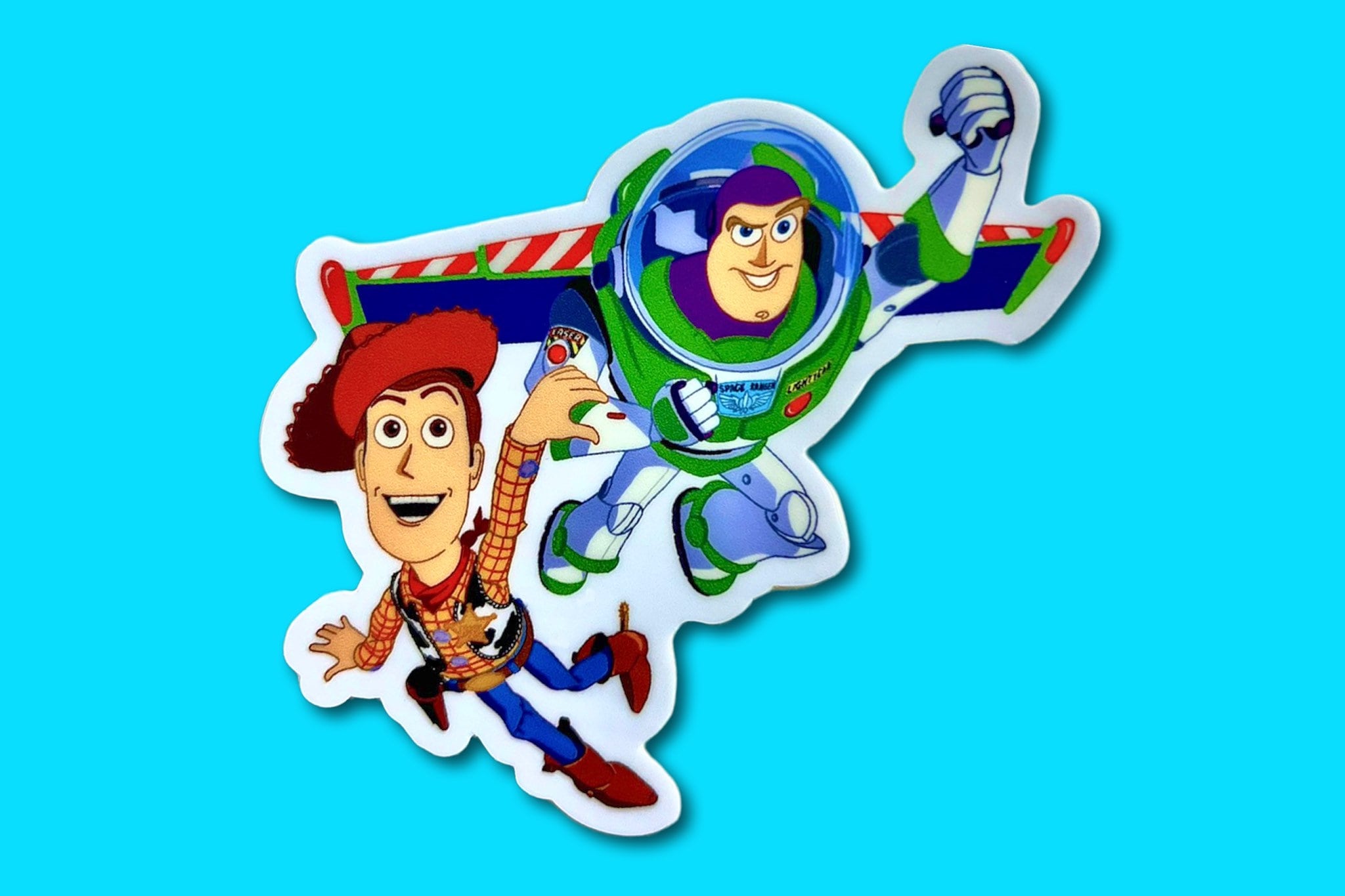 Woody + Buzz Lightyear Sticker: “To Infinity and Beyond” Toy Story