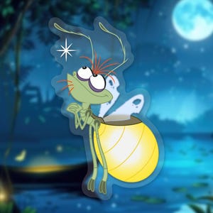 Princess and the Frog Sticker: Ray &quot;Ma Belle Evangeline&quot; Disney Clear Vinyl Decals | 1.89&quot; x 3&quot;