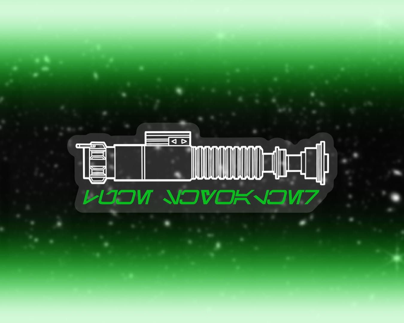 Luke Skywalker Lightsaber Sticker: “return of the Jedi” Star Wars
