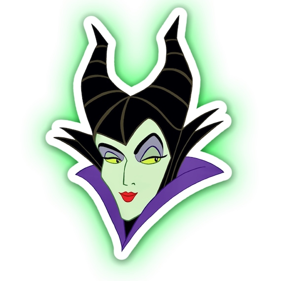 Maleficent Disney Villain Sticker mistress of All Evil Sleeping Beauty  Waterproof Vinyl Decal for Car, Laptop, Water Bottle, Journal 