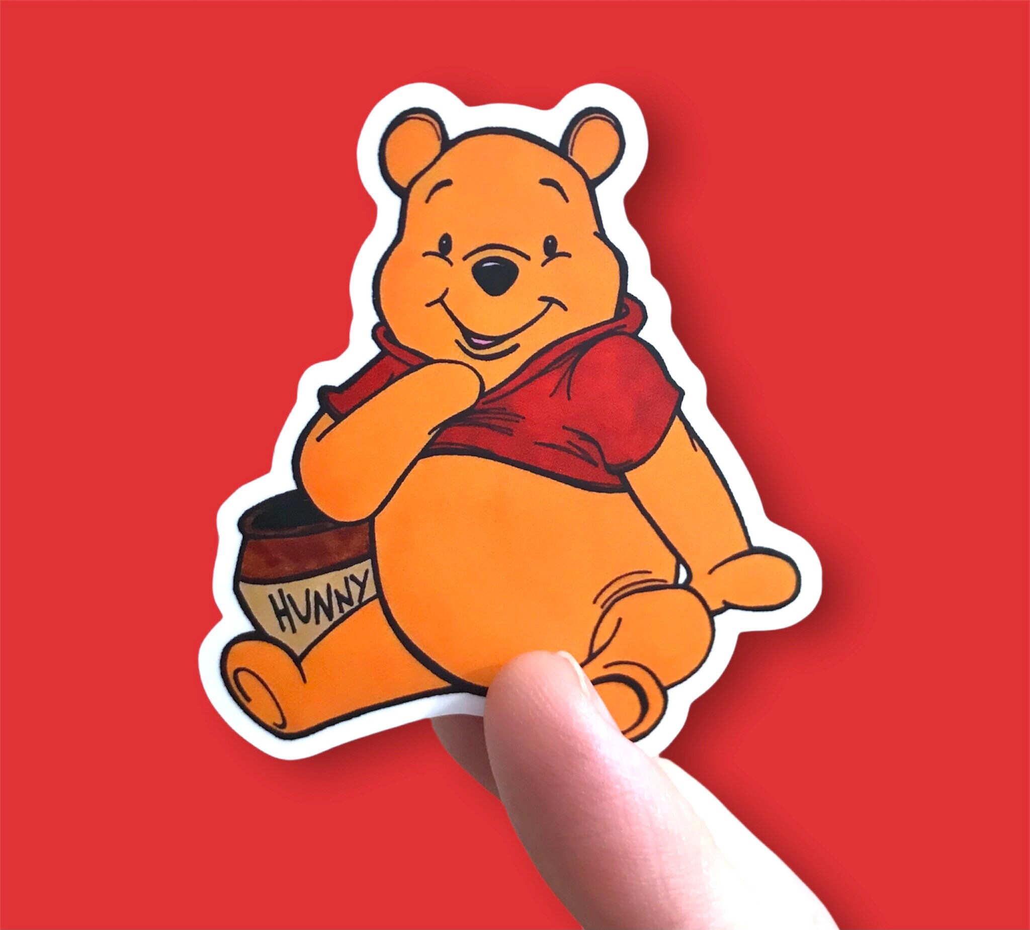 Pooh Bear Vinyl Sticker – Kathlene's Creations