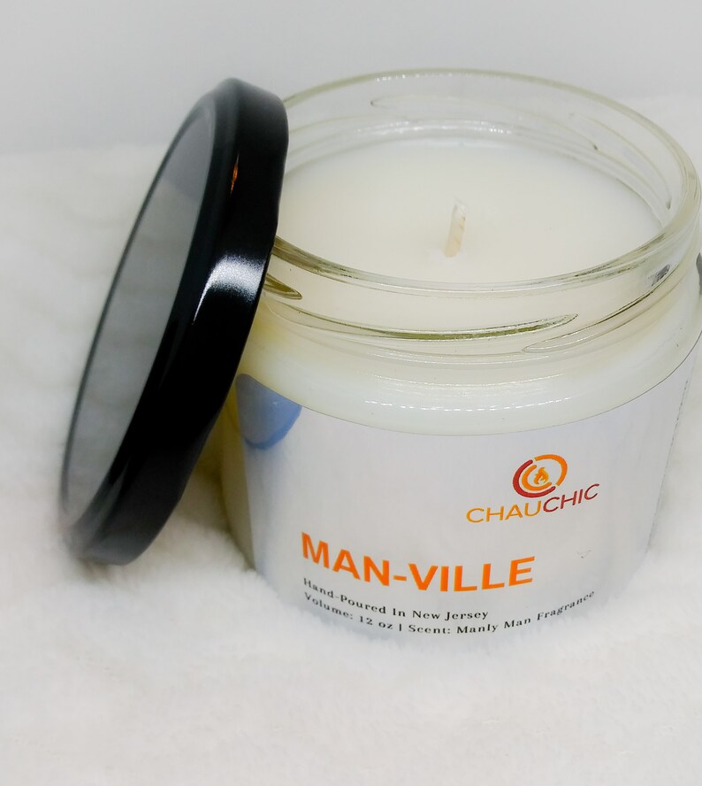 ManVille candle Scented candle for men Manly man candle Etsy