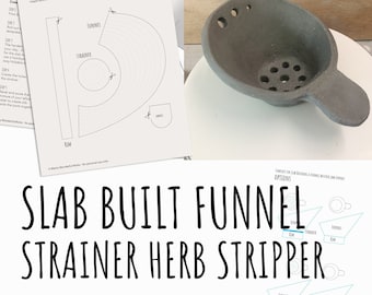 Pottery Funnel Template: Slab Building Pattern (PDF)