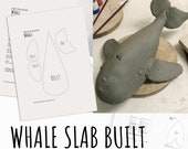 Whale template pattern for slab building a beautiful whale SVG pdf DXF