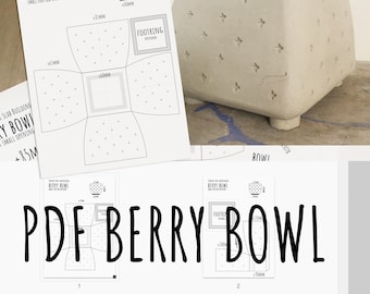 Simple box pottery template pattern: 2 shapes, big bottom / larger top; multiple sizes, small cereal bowl or large salad poké bowl