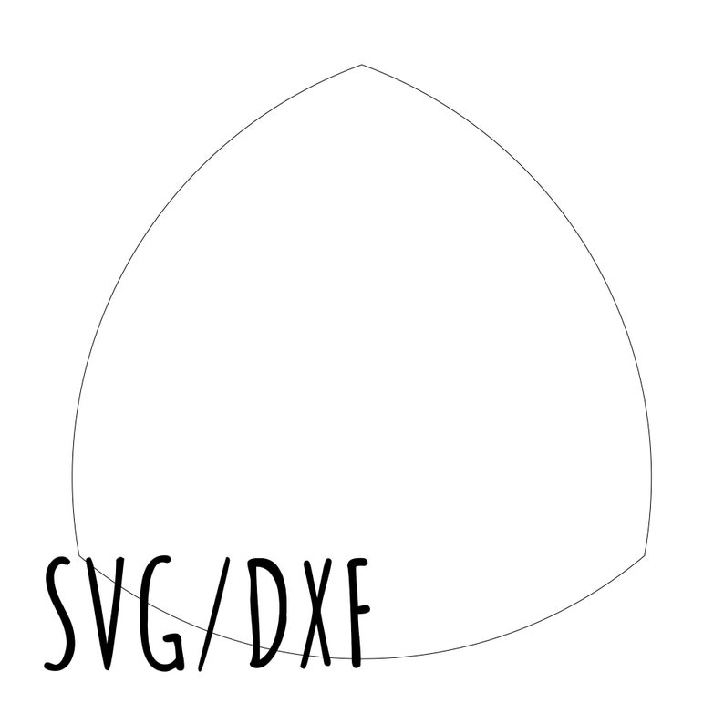 2d Print Template for Slab Building a Curvy nested Plates / | Etsy