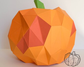 Kirigami Paper Pumpkin DIY Craft Kit (PDF Pattern)