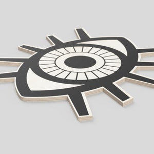 Cut Template for laser cutting or CNC - Fusion 360 - DXF - svg - pdf Eyes wide open - htv transfer