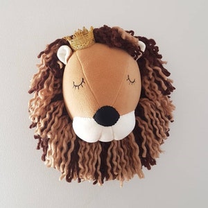 stuffed lion head