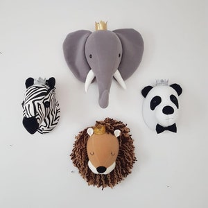 stuffed animal head nursery