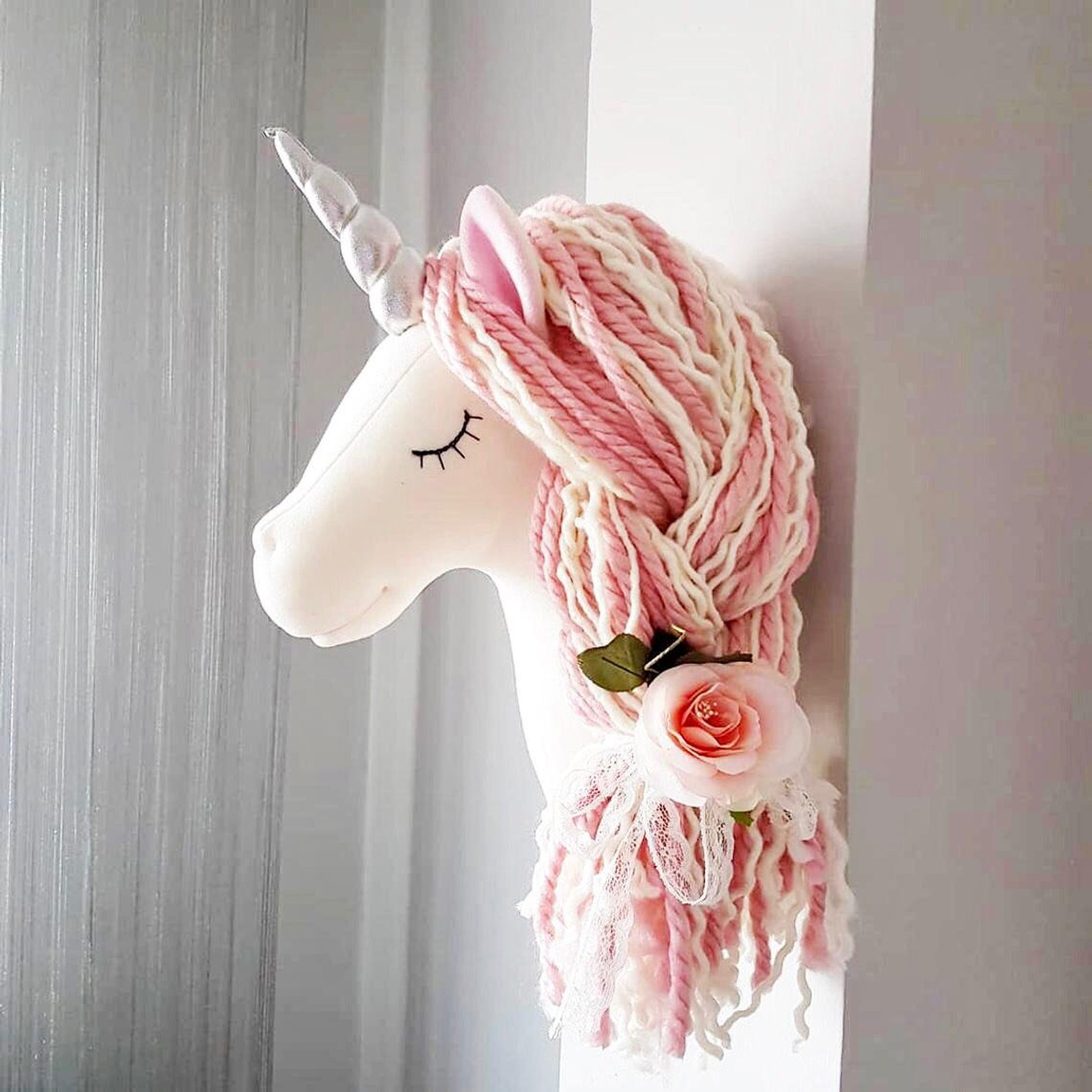 Unicorn Wall Mounted Unicorn Wall Decor Nursery Room Etsy